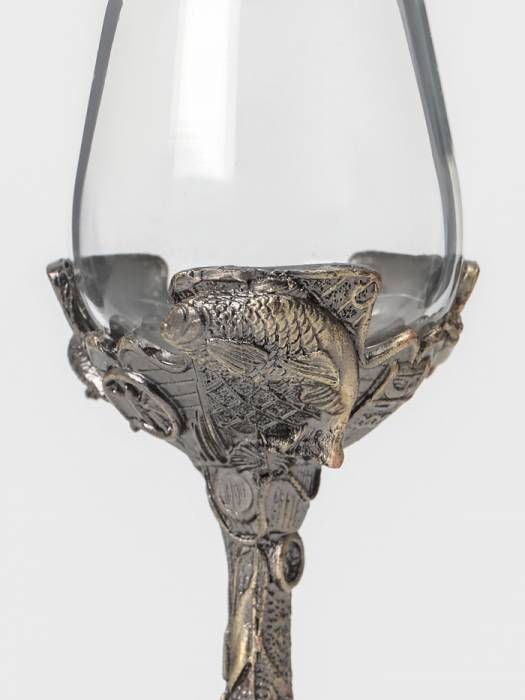 Рюмки для водки «Рыбы, подарочный набор на 3 персоны, рюмка 50 мл